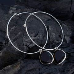Riyo Onweerstaanbare 925 Sterling Zilveren Oorbel Voor Demoiselle Rookkwarts Oorbel Bezel Setting Bruine Oorbel Dangle Earring
