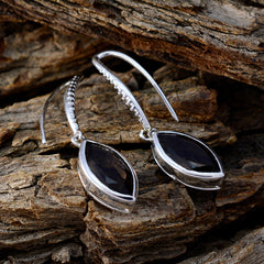 Riyo Comely 925 Sterling Silver Earring For Demoiselle Smoky Quartz Earring Bezel Setting Brown Earring Dangle Earring