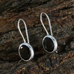 riyo beaut orecchino in argento sterling per la sorella orecchino con quarzo fumé con castone orecchino marrone orecchino pendente