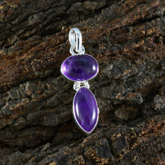 Riyo Bewitching Gemstone Multi Cabochon Purple Amethyst 1095 Sterling Silver Pendant Gift For Teachers Day