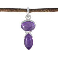 Riyo – pendentif en argent sterling 1095, pierre précieuse envoûtante, multi cabochon, améthyste violette, cadeau pour la journée des enseignants