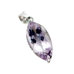 riyo pierres précieuses décoratives marquise damier violet améthyste pendentif en argent cadeau pour sœur