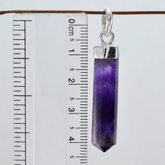 Riyo pendentif en argent sterling avec améthyste violette à facettes fantaisie, cadeau pour femme
