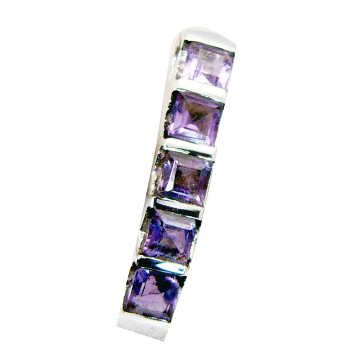 Riyo magníficas gemas ovaladas facetadas amatista púrpura colgante de plata regalo para el día del boxeo