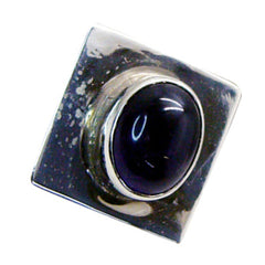 Riyo Handsome Gemstone Oval Cabochon Black Black Onyx Sterling Silver Pendant Gift For Christmas