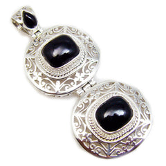 Riyo Lovely Gemstone Multi Cabochon Black Black Onyx 998 Sterling Silver Pendant Gift For Good Friday