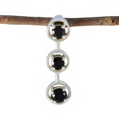 Riyo – pendentif rond en argent sterling 1103, pierre précieuse agréable, à facettes, onyx noir, cadeau pour la journée des enseignants