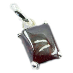 riyo hot gems ottagonale cabochon ciondolo in argento con granato rosso, regalo per il fidanzamento