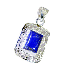 Riyo magnifique pierre précieuse octogone cabochon nevy bleu lapis lazuli 1188 pendentif en argent sterling cadeau pour petite amie