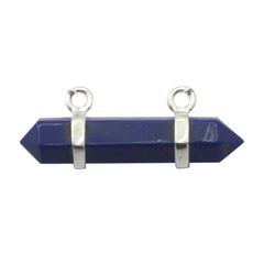 Riyo Bonny Gemstone Fancy Faceted Nevy Blue Lapis Lazuli Sterling Silver Pendant Gift For Handmade