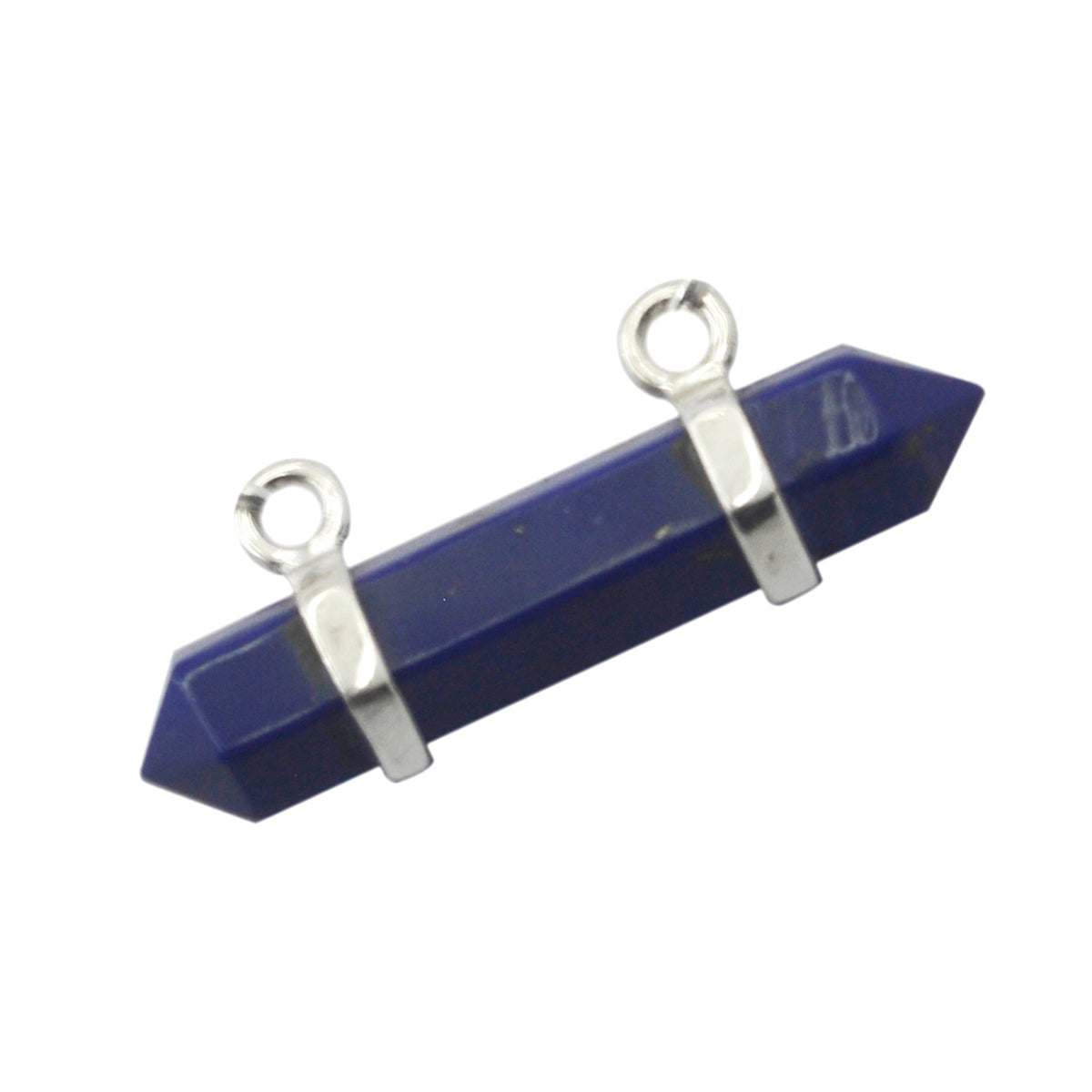 Riyo bonny piedra preciosa elegante facetado nevy azul lapislázuli colgante de plata de ley regalo para hecho a mano