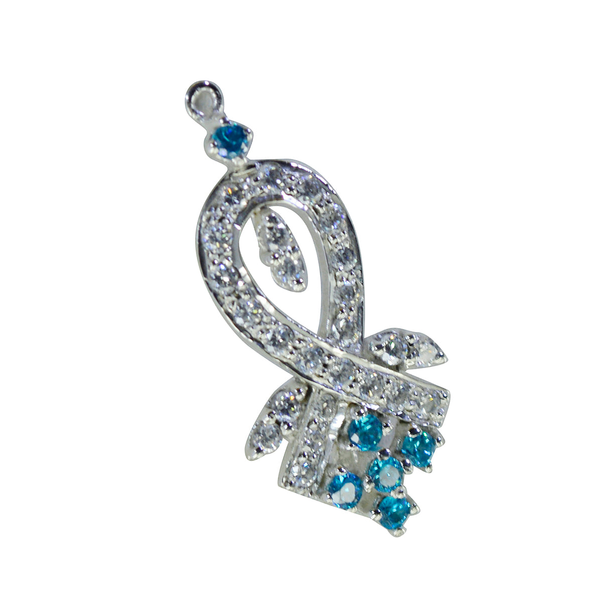 Riyo Lekkere Gems Ronde Facet Multi Color Multi Stone Zilveren Hanger Cadeau voor vrouw