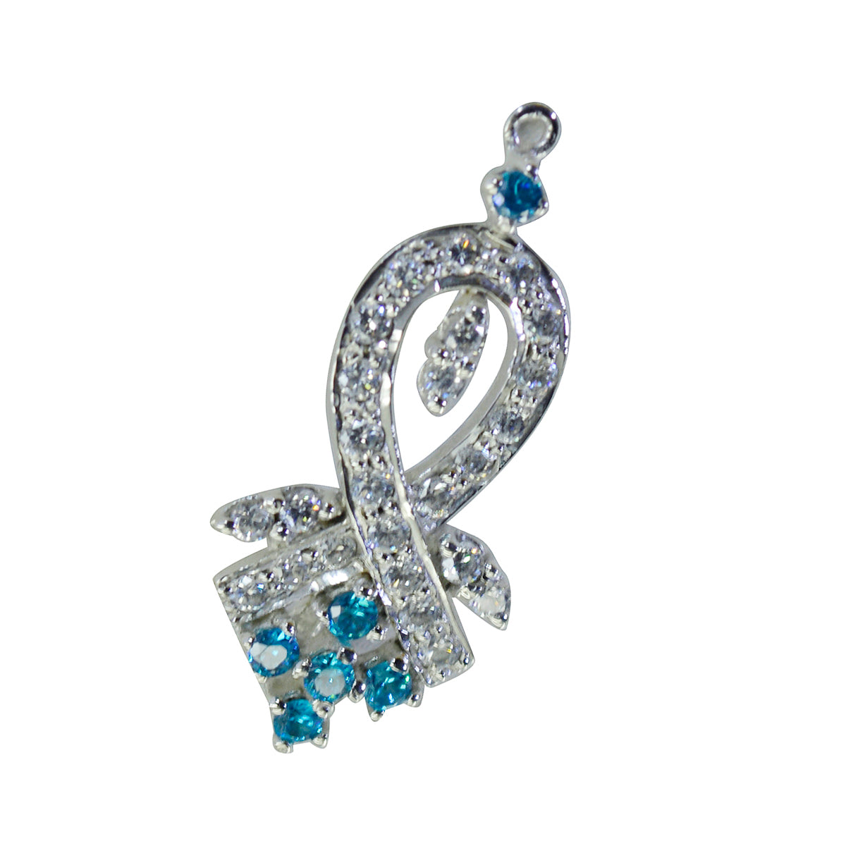 Riyo Lekkere Gems Ronde Facet Multi Color Multi Stone Zilveren Hanger Cadeau voor vrouw