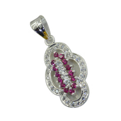 Riyo Bewitching Gems Round Faceted Multi Color Multi Stone Silver Pendant Gift For Wife