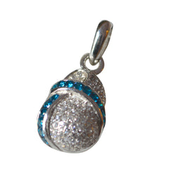 Riyo magnifique pierre précieuse ronde à facettes multicolore multi pierre pendentif en argent sterling cadeau pour noël