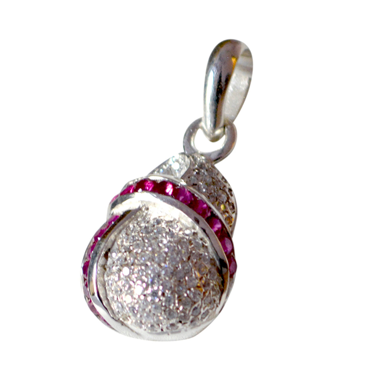 riyo splendide gemme rotonde sfaccettate multi colore multi pietra ciondolo in argento massiccio regalo per la domenica di Pasqua
