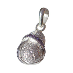 Riyo glamorosa piedra preciosa redonda facetada multicolor piedra múltiple colgante de plata de ley 1118 regalo para el Viernes Santo
