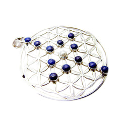 riyo великолепный круглый кабошон с драгоценными камнями, разноцветный кулон из стерлингового серебра с несколькими камнями, подарок для ручной работы