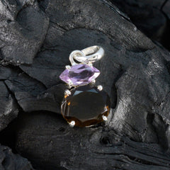 riyo хороший драгоценный камень многогранный многоцветный кулон из стерлингового серебра с несколькими камнями подарок для женщин