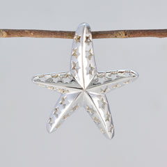 Riyo Elegant Gemstone Multi Faceted Plain Plain Sterling Silver Pendant Gift For Friend