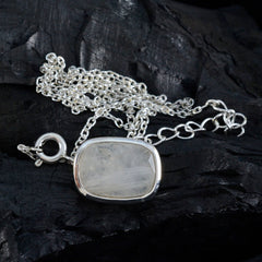 riyo prepossessing ädelsten octagon rutig vit regnbåge månsten 986 sterling silver hänge present till långfredag