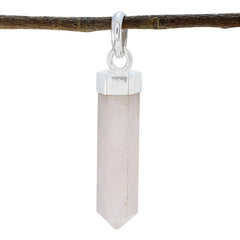Riyo – jolie pierre précieuse fantaisie, quartz rose à facettes, pendentif en argent sterling 1196, cadeau pour petite amie
