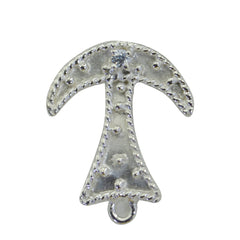 Riyo knappe edelsteen ronde gefacetteerde witte witte cz sterling zilveren hanger cadeau voor Kerstmis