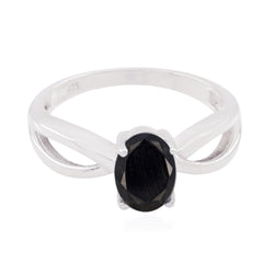 Привлекательные драгоценные камни, черный оникс, серебро 925 пробы, кольцо для домашнего декора