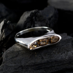 Sublieme edelstenen rookkwarts sterling zilveren ring sieraden gereedschap