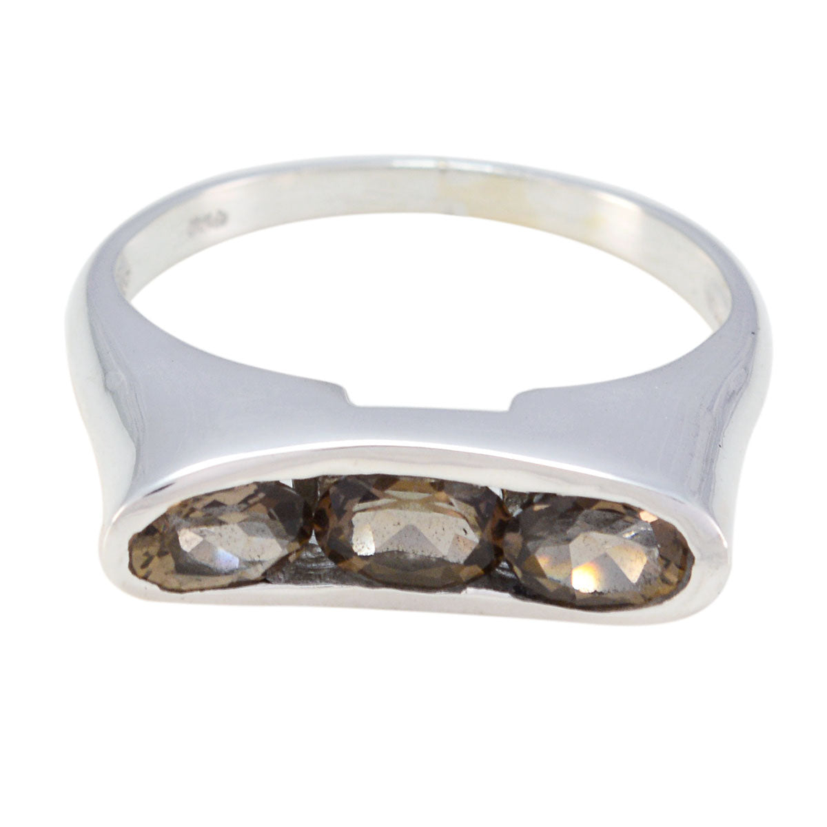 Sublieme edelstenen rookkwarts sterling zilveren ring sieraden gereedschap
