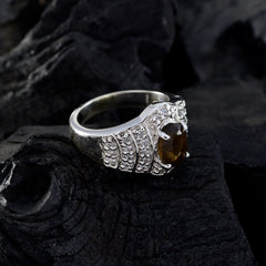 Товары riyo камень дымчатый кварц кольцо из стерлингового серебра ювелирные изделия в виде льва