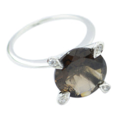 Джайпурский драгоценный камень дымчатый кварц кольцо из стерлингового серебра 925 пробы волшебные украшения