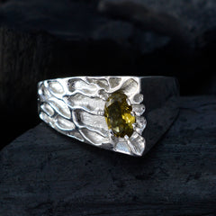 Lovesome edelsteen toermalijn 925 sterling zilveren ring rouw sieraden