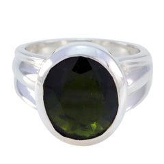 Riyo Seemly Gemstones Turmalin-Ringe aus massivem Silber, muslimischer Schmuck