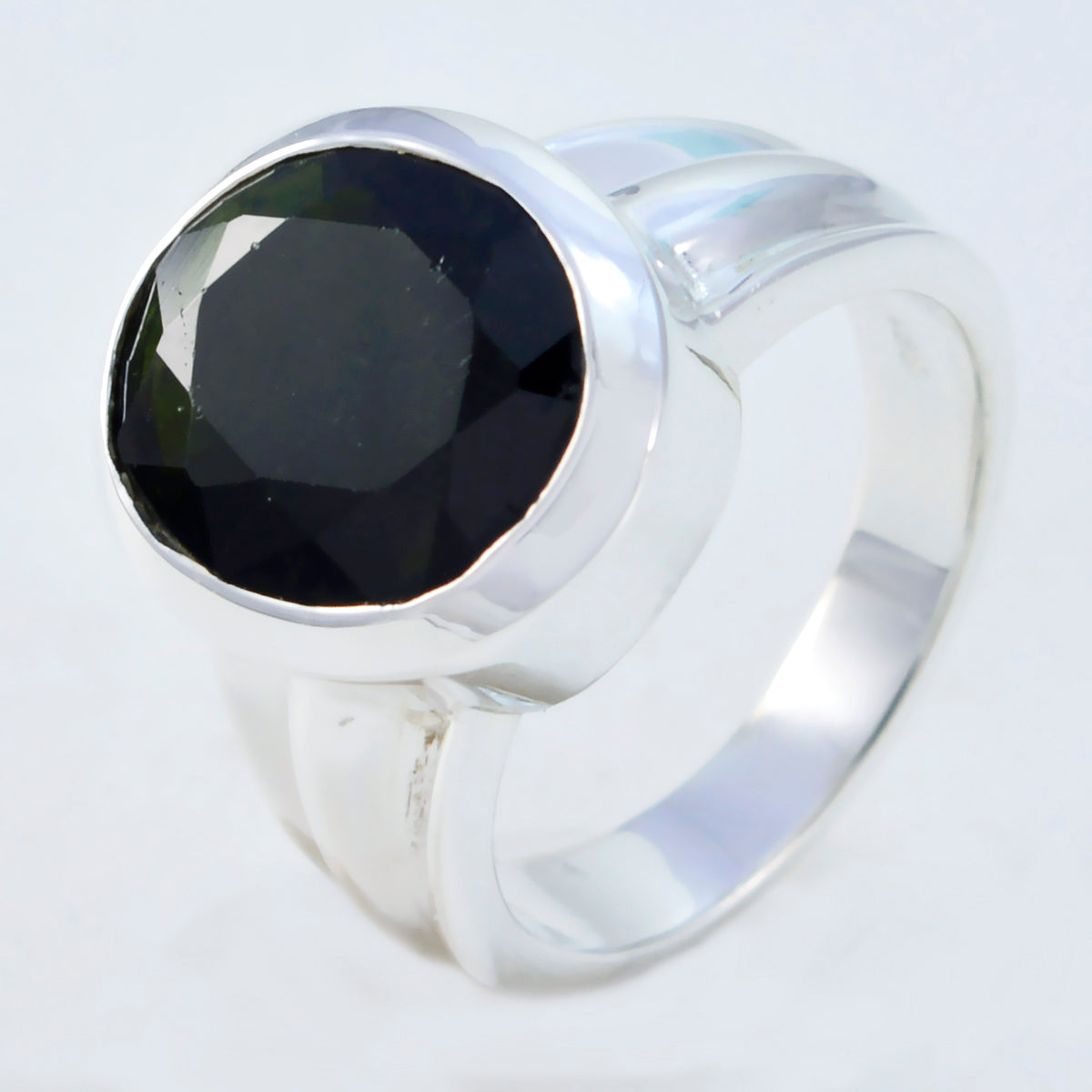 Riyo Seemly Gemstones Turmalin-Ringe aus massivem Silber, muslimischer Schmuck