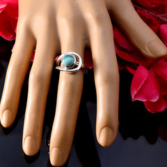 Riyo Well-Favoured Gem Turquoise 925 zilveren ringen gepersonaliseerd