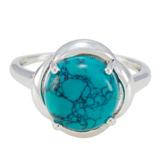 Riyo Pretty Gems Turquoise Sterling Silver Ring Personalized Gift