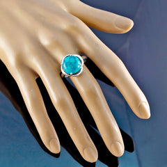 Riyo Pretty Gems Türkis Sterling Silber Ring, personalisiertes Geschenk