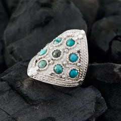 Fascinerende edelsteen turquoise zilveren ring Premier Jewelry online catalogus