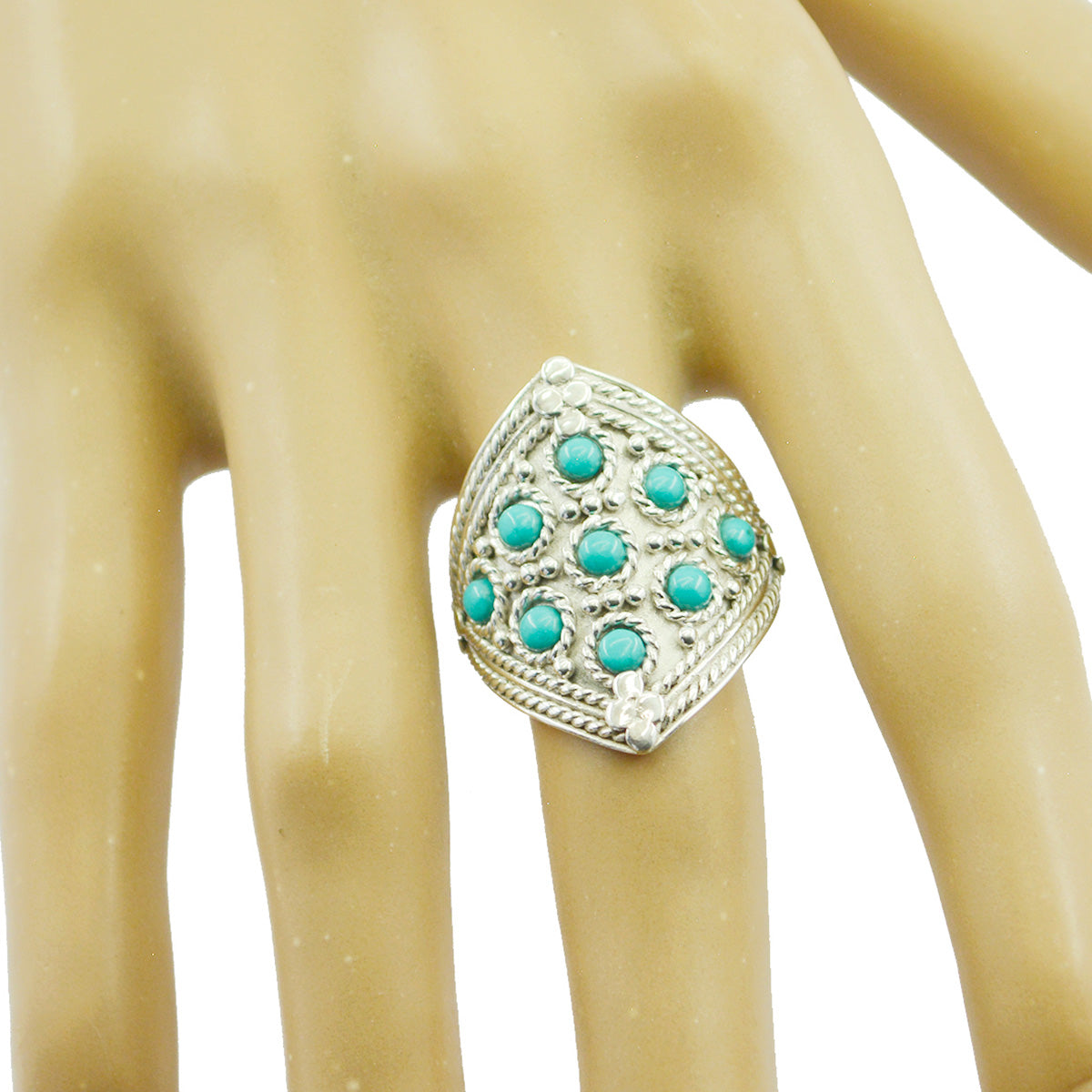 Fascinating Gem Turquoise Silver Ring Premier Jewelry Online Catalog
