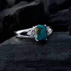 Prachtige edelstenen turquoise sterling zilveren ringen filigraan sieraden