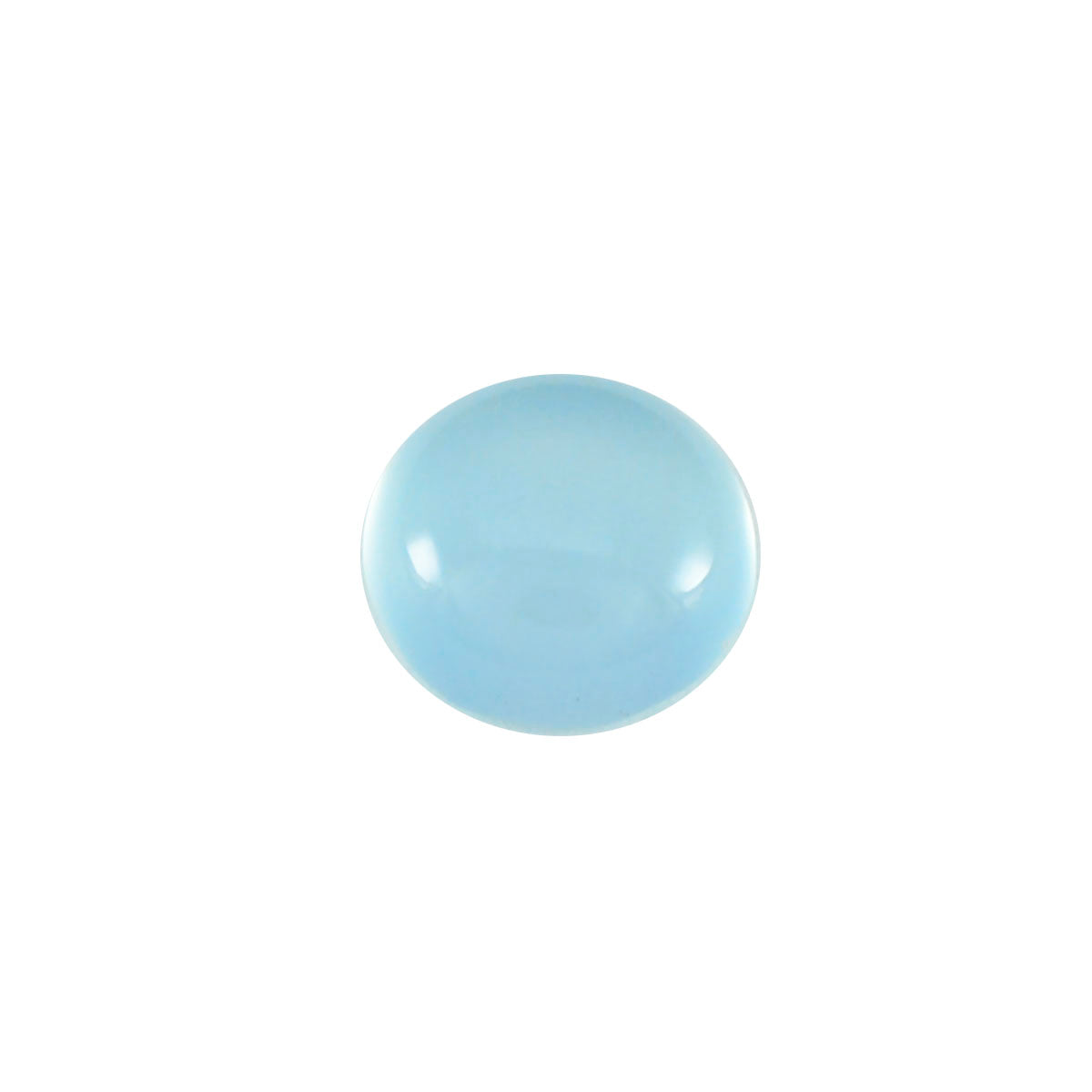 riyogems 1pc aqua chalcedony cabochon 6x6 mm round shape great quality gemstone