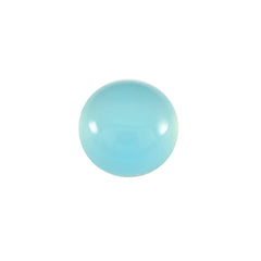 Riyogems-cabujón de calcedonia Aqua, 8x8mm, forma redonda, gemas sueltas de calidad sorprendente, 1 ud.