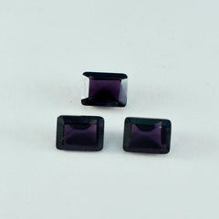 riyogems 1шт фиолетовый аметист cz ограненный 8х10 мм восьмиугольная форма +1 драгоценный камень качества