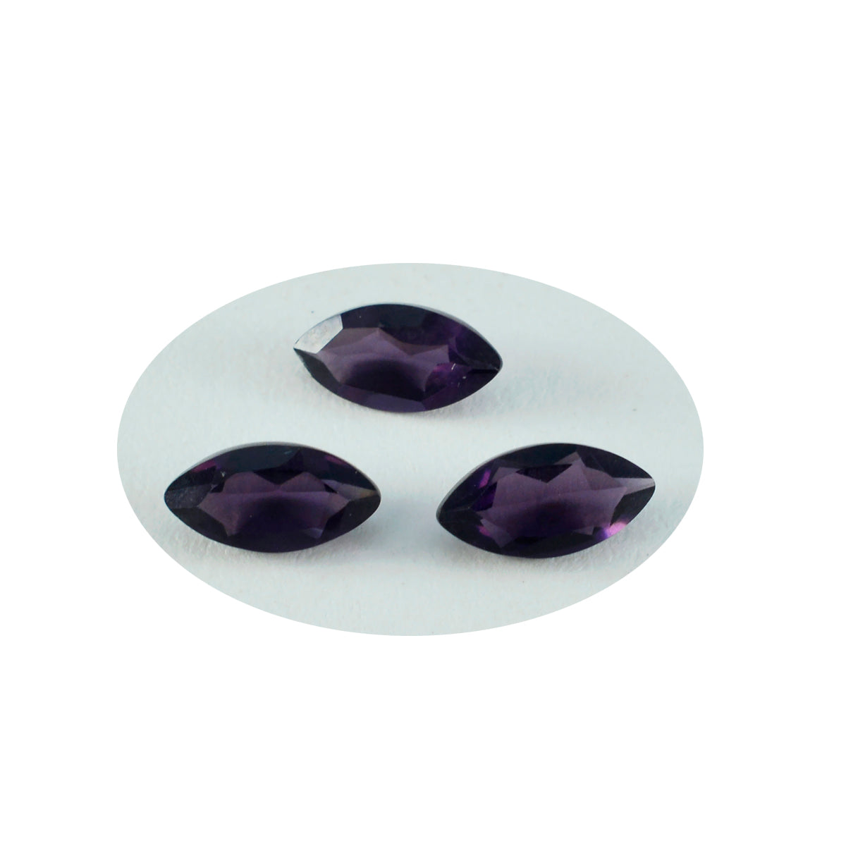 Riyogems 1 pieza de amatista púrpura CZ facetada 3x5mm forma ovalada piedra suelta de calidad encantadora