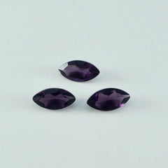 Riyogems 1PC Purple Amethyst CZ Faceted 10x20 mm Marquise Shape astonishing Quality Loose Gems
