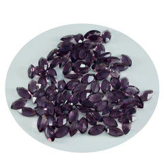 Riyogems 1PC Purple Amethyst CZ Faceted 2x4 mm Marquise Shape beautiful Quality Loose Gems