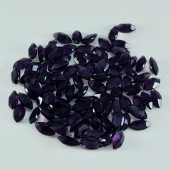riyogems 1pc améthyste violette cz facettes 4x8 mm forme marquise jolie qualité pierre précieuse en vrac