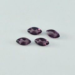 Riyogems 1 pièce d'améthyste violette cz à facettes 6x12mm en forme de marquise, pierres précieuses de belle qualité