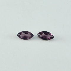 Riyogems 1pc améthyste violette cz facettes 7x14mm forme marquise belle pierre de qualité